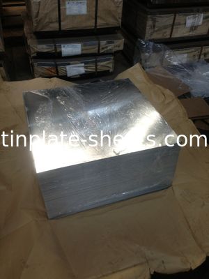 EN10202 Lembar Tinplate Untuk Kaleng Pengemasan JIS G3303 Standar Batu Cerah Finish T3 T5 DR8 STONE Finish