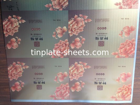 T3 T4 T5 DR7 DR8 DR9 Lembar Timah Cetak EN10202 Standar 2.0/2.0 2.8/2.8 Untuk Kaleng Makanan