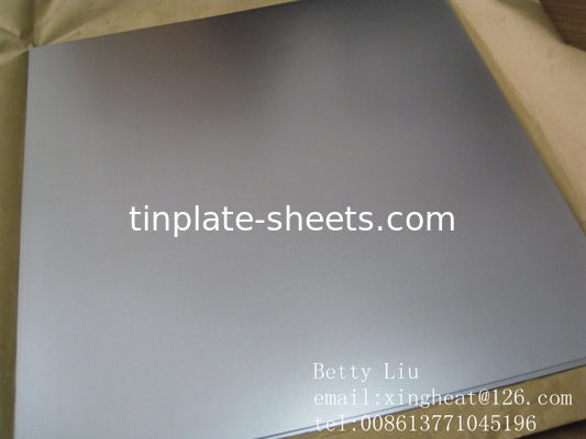 Lembar tinplate cetak yang disesuaikan untuk berbagai aplikasi dengan ketebalan 0,15-0,49mm dan lebar 600mm-986mm