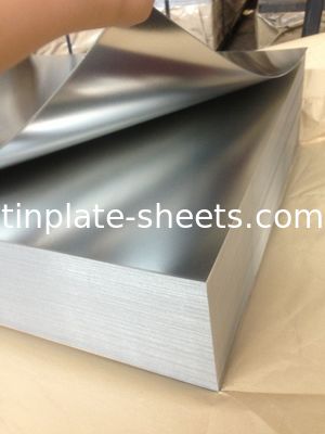 MR dan SPCC Tinplate Sheets dengan 1.1/1.1 dan 2.8/2.8 Lapisan