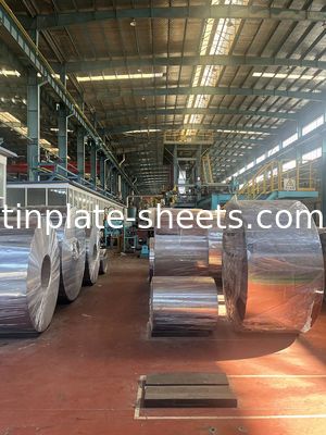 Lembar Tinplate untuk Kaleng Tin Plated Steel dengan Formability dan Soldability yang sangat baik untuk bahan tahan lama dan serbaguna