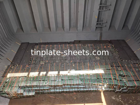Lembar Tinplate Kualitas Baik 2.8/2.8 JIS G3303 Standar T3 T5 DR8 2.8/2.8 STONE FINISH Lembar Tinplate Elektrolitik