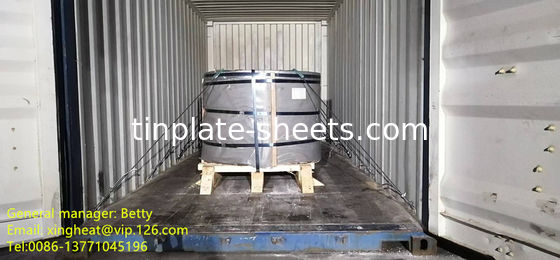 Lembar Tin Electrolytic untuk Pengemasan 0.13-0.48mm Ketebalan 600mm-986mm Lebar