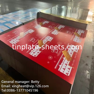 Lembar T4 Tinplate Ramah Lingkungan Dengan 6 Warna Cetak