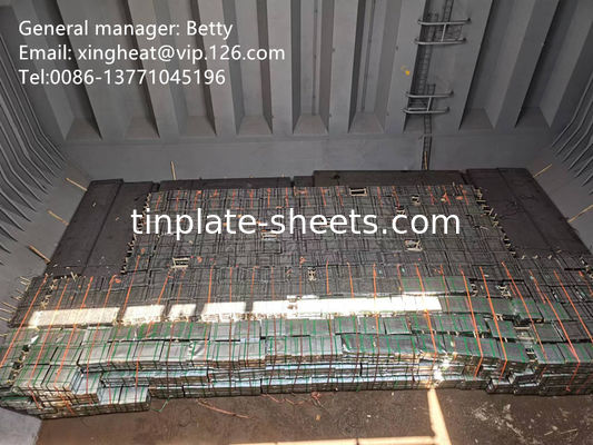 Lembar Timah Untuk Kaleng Pangan JIS G3303 Standar T3 T4 T5 DR8 2.8/2.8 STONE FINISH Lembar Timah Elektrolitik