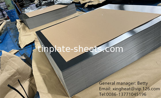 Matt Finish Tin Free Steel Strip 60-140mg/m2 Lapisan Chrome dan Lebar 600mm-907mm