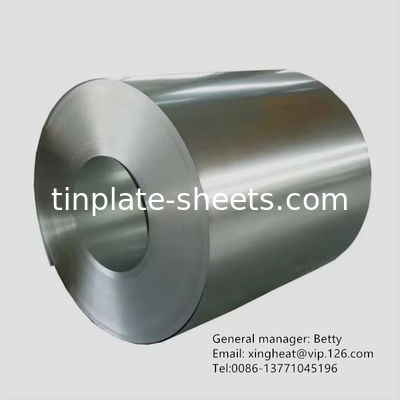 3-8 Ton Tin Free Steel Coil JIS G3303 Standar Batu Permukaan Selesai