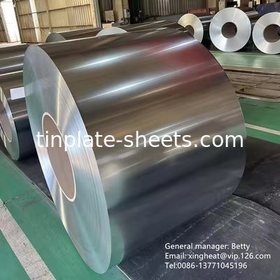 MR dan SPCC Material Tinplate Coils dalam ketebalan dan lebar yang berbeda untuk berbagai aplikasi industri