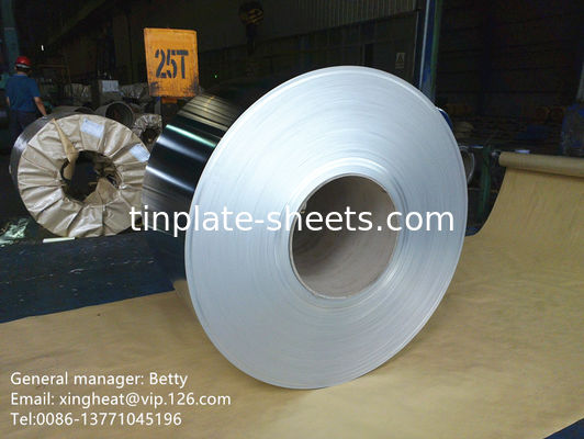 Inplate coil T5 tinplate coils Electrolytic tinplate in coil Stone sheet food cans tinplate mill manufacturer