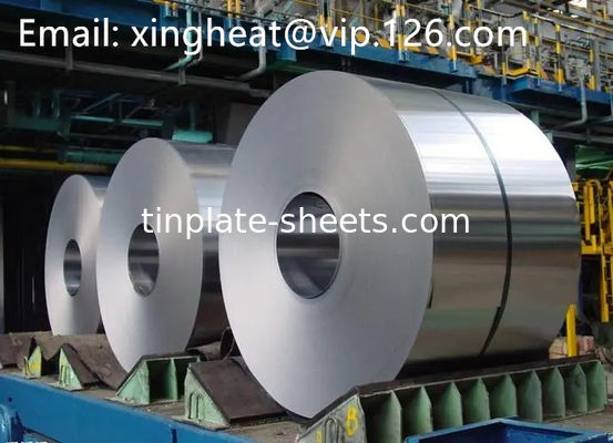 Elektrolitik Tinplate Coil dengan T2 T2.5 T3 T4 T5 Temperature dan DR8 DR7.5 DR9 Annealing untuk Kinerja dan Ketahanan Optimal