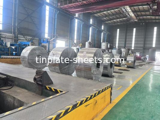 Lembar tin electrolytic dalam berbagai ketebalan dan lebar MR dan SPCC Material 600-986mm Lebar 600-1160mm Panjang pemotongan