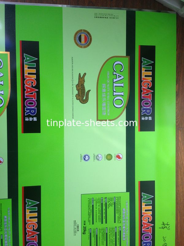 T2.5 T3 T4 T5 DR7 DR8 DR9 Lembar Timah Cetak EN10202 Standar 2.0/2.0 1.1/2.8 Untuk Kaleng Makanan