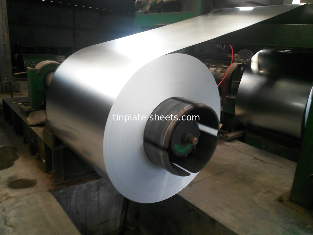 Koil Tinplate Elektrolitik untuk Alat Tulis 2.0/2.0-2.8/5.6 Lapisan Tin Cerah/Mat Surface Finish