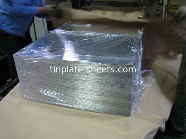 T2-T5 Lembar Tinplate Tempered untuk Kaleng Kimia dan Makanan BA Annealing Untuk Kinerja dan Ketahanan yang Lebih Baik