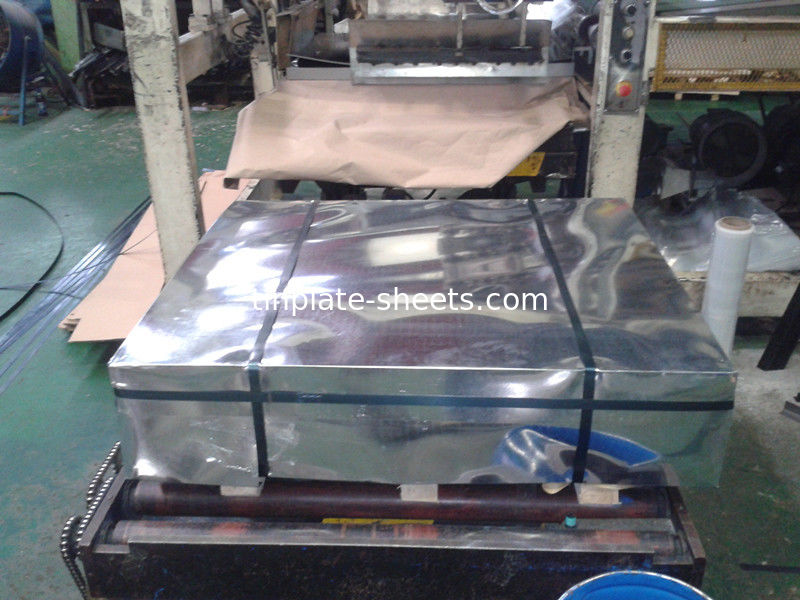 508mm Atau 420mm Tin Plate Sheet Metal Untuk Crown Caps Wear Resistance T3 T4 T5