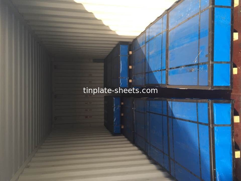 1.1/1.1 sampai 5.6/5.6 Lapisan Lapisan Tinplate Pelapis Tin Bright Stone Perak atau Mat Finish