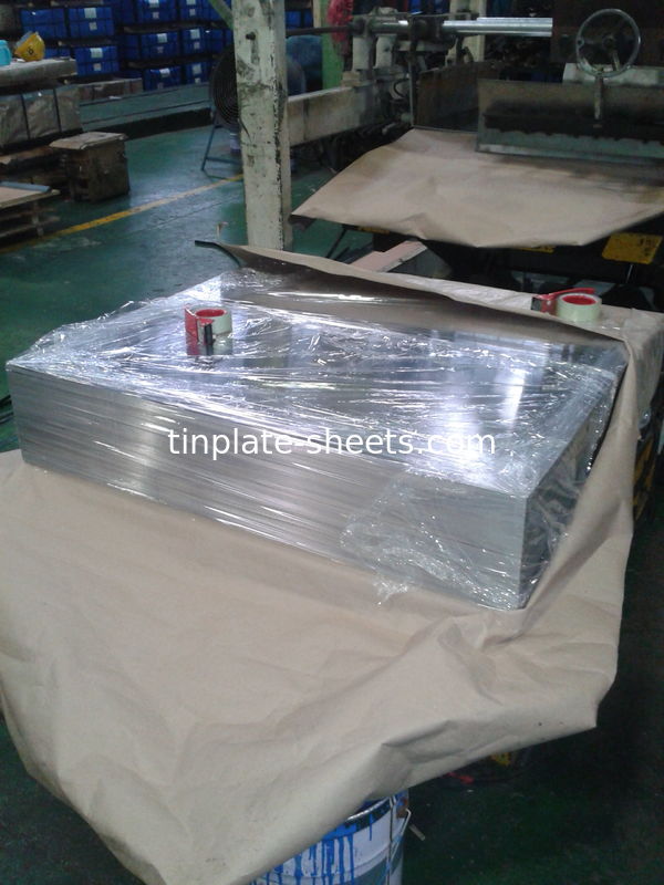 Lembar Tinplate Berkinerja Tinggi Untuk Kaleng Kemasan 2.8/2.8 Lapisan Tin JIS G3303 Standar T3 DR8 STONE FINISH
