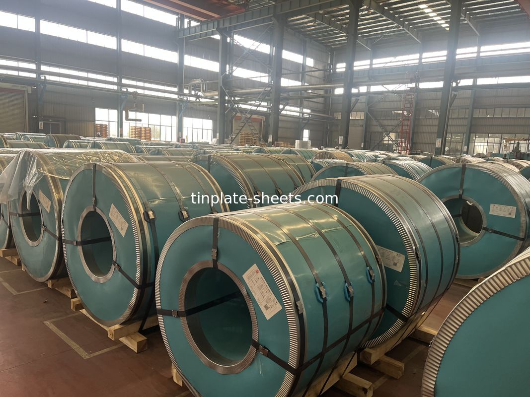 25 Metric Tons MOQ Tinplate Coil untuk pesanan kecil hingga menengah T3 T4 T5