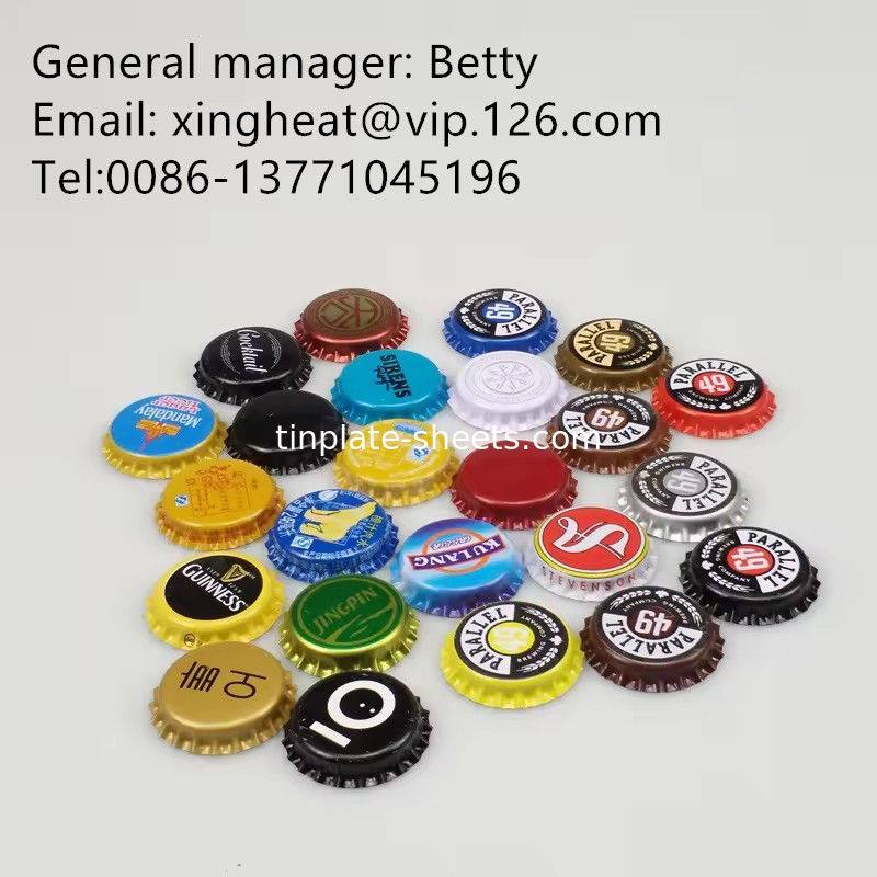 Lembar tinplate yang dicetak dengan ketebalan dan dimensi yang disesuaikan untuk kemasan