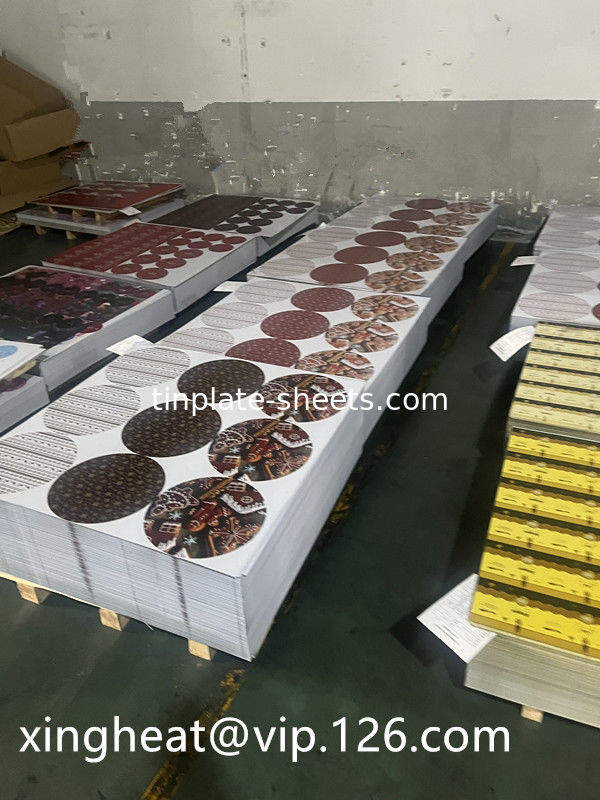 Lembar tinplate cetak yang dapat disesuaikan untuk berbagai aplikasi T2-T5 Temperature 2.0/2.0