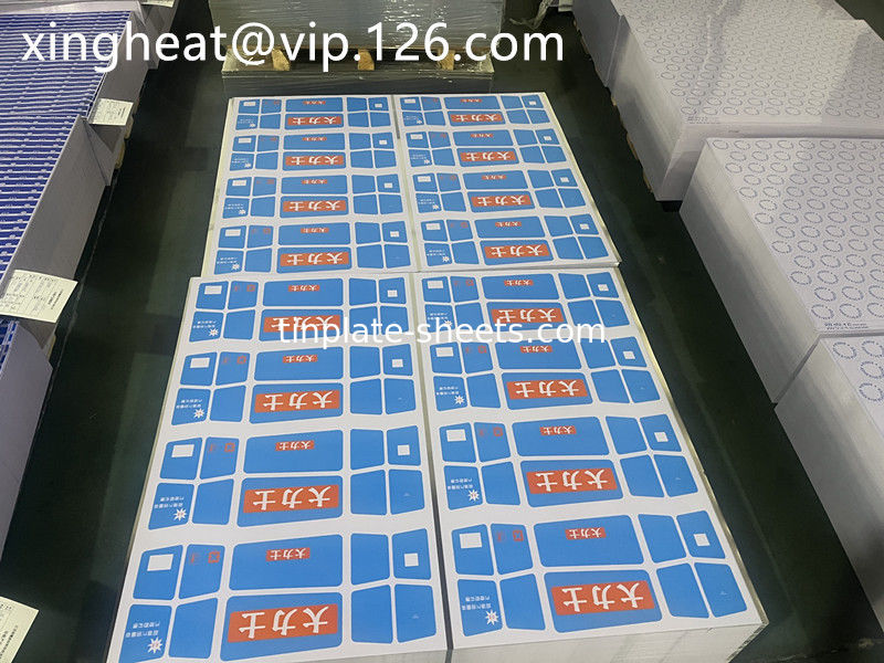 1.1/1.1 2.2/2.2 2.8/2.8 5.6/5.6 2.0/2.0 dan 2.8/5.6 Tin Coating Tinplate Sheets for Chemical and Food Can