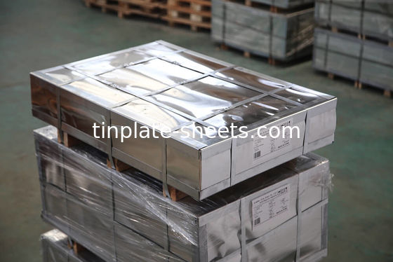 Cerah / Batu / Perak / Matt Permukaan Tinplate Dalam Lembar Tin Plated Baja Untuk Kaleng