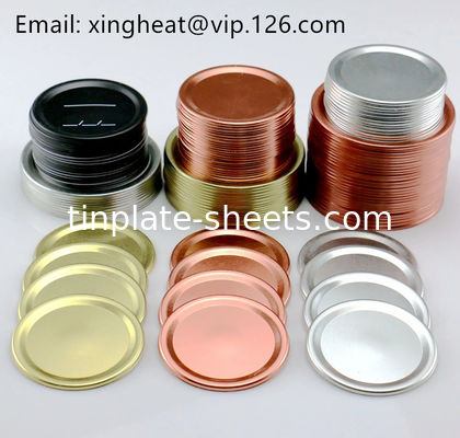 Lembar Tin Electrolytic untuk Kaleng Kimia dan Kaleng Makanan 0.15-0.49mm Ketebalan 1.1/1.1-5.6/5.6 Lapisan Tin Jual Langsung