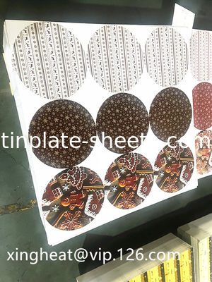 Batu Cerah Perak dan Matt Surface Finish Cetak Tinplate untuk daya tarik estetika
